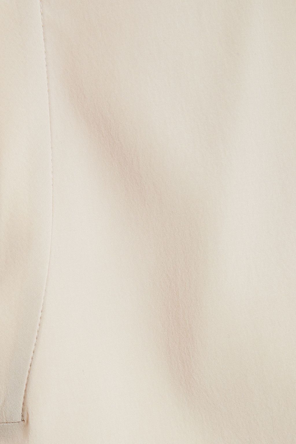 BRUNELLO CUCINELLI Bead-embellished silk-blend crepe de chine turtleneck top