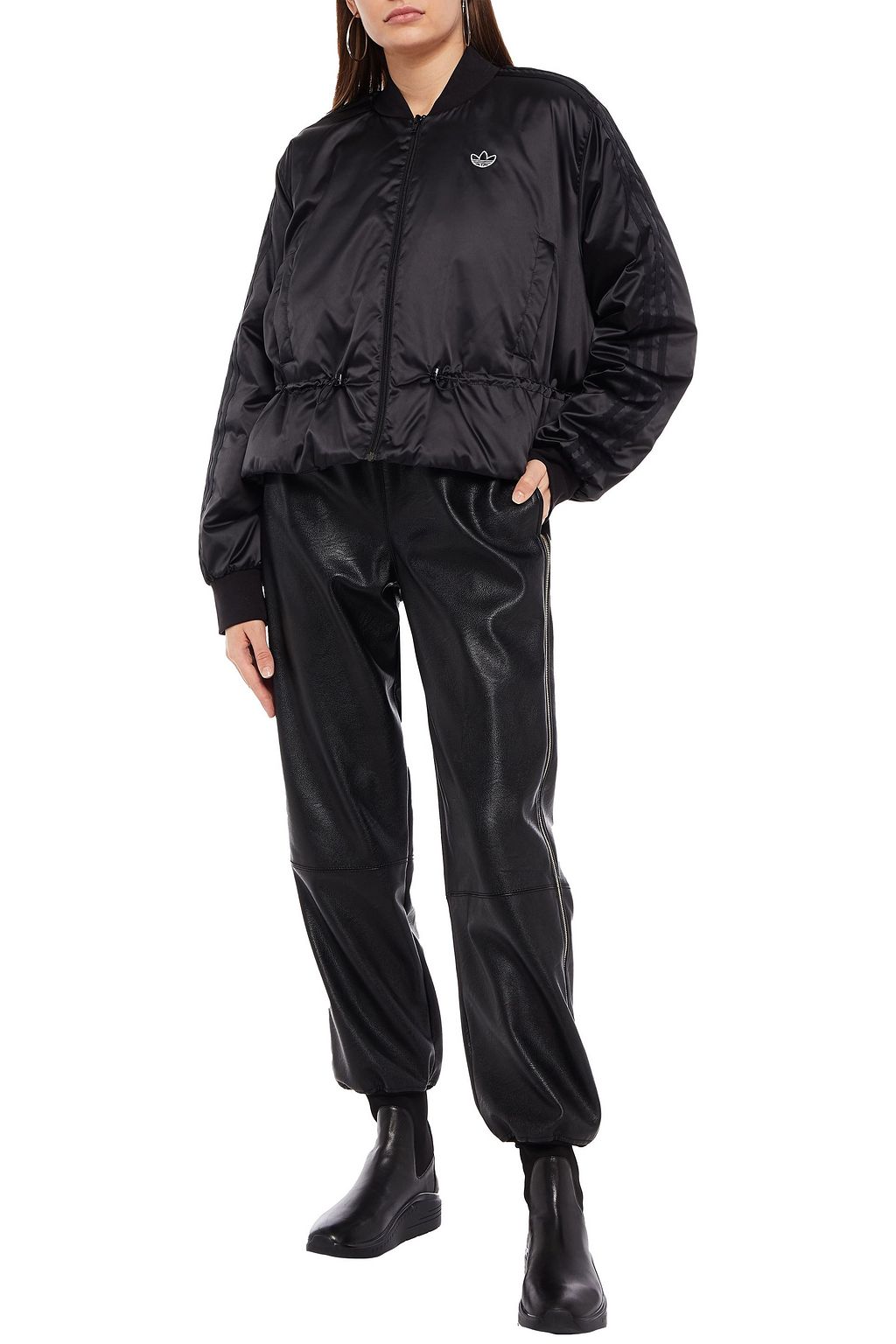 ADIDAS ORIGINALS Gathered shell bomber jacket