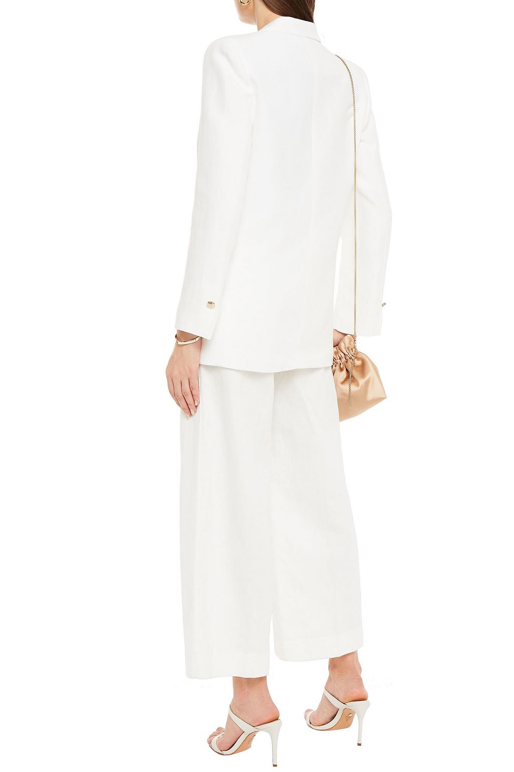 SANDRO Sharon slub woven blazer