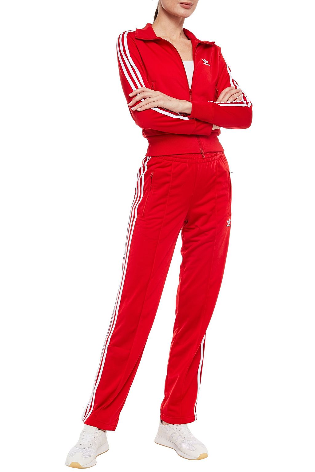 ADIDAS ORIGINALS Striped stretch track jacket