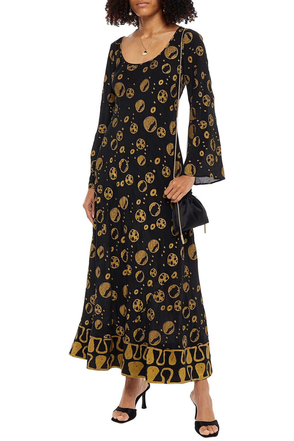 RIXO Jasmine printed silk-crepe maxi dress
