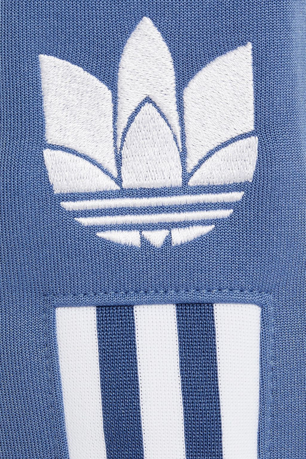 ADIDAS ORIGINALS Striped French cotton-terry track jacket