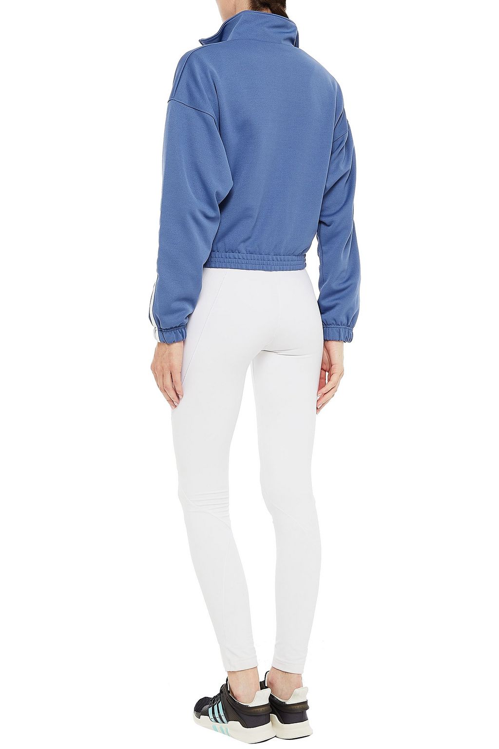 ADIDAS ORIGINALS Striped French cotton-terry track jacket