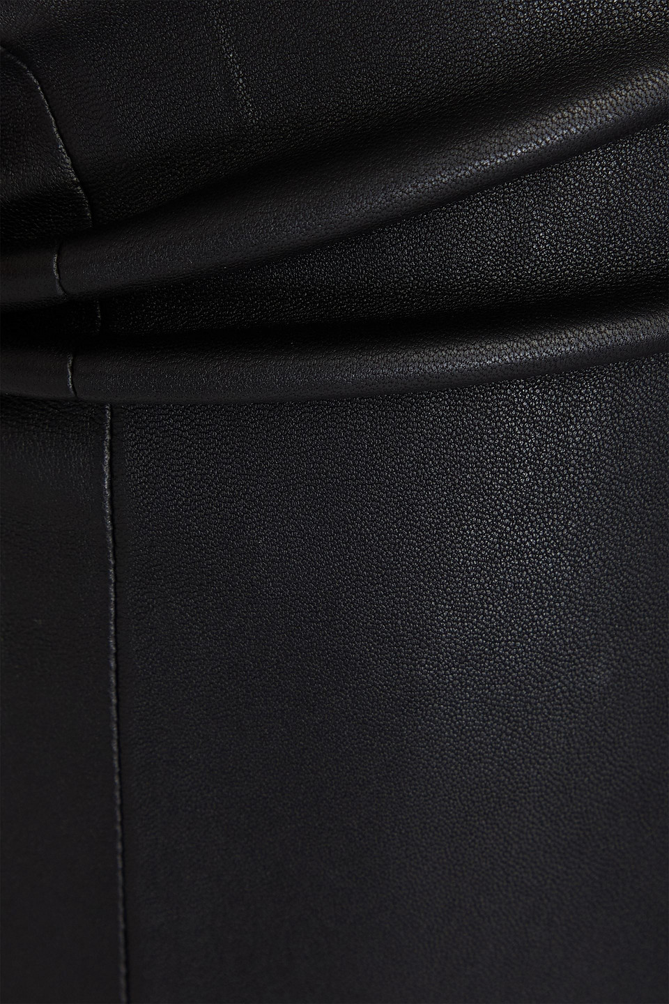 By Malene Birger Cropped Leather Leggings In Black