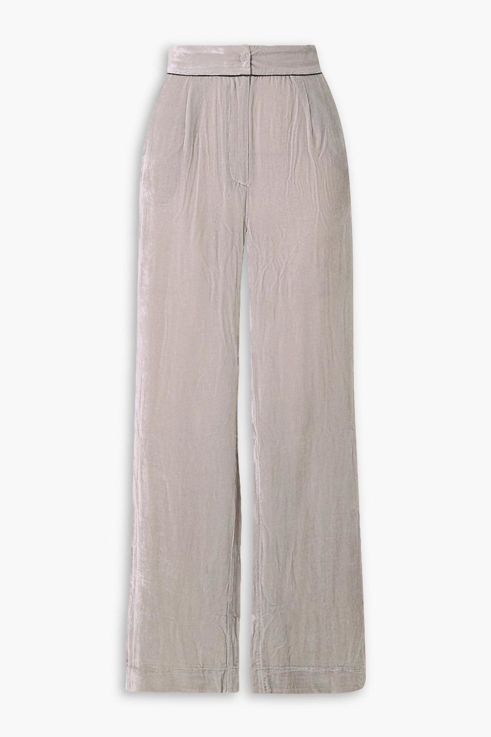 Sleeping With Jacques Velvet Pants In Stone