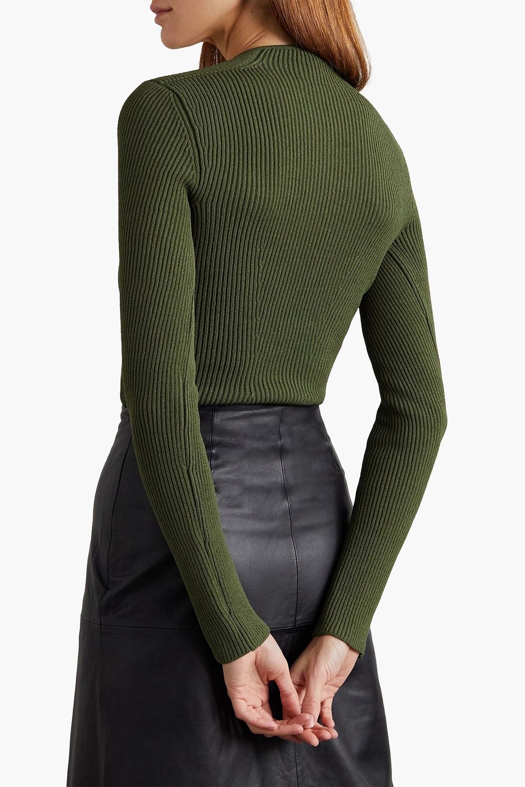 KHAITE Kirah ribbed-knit sweater
