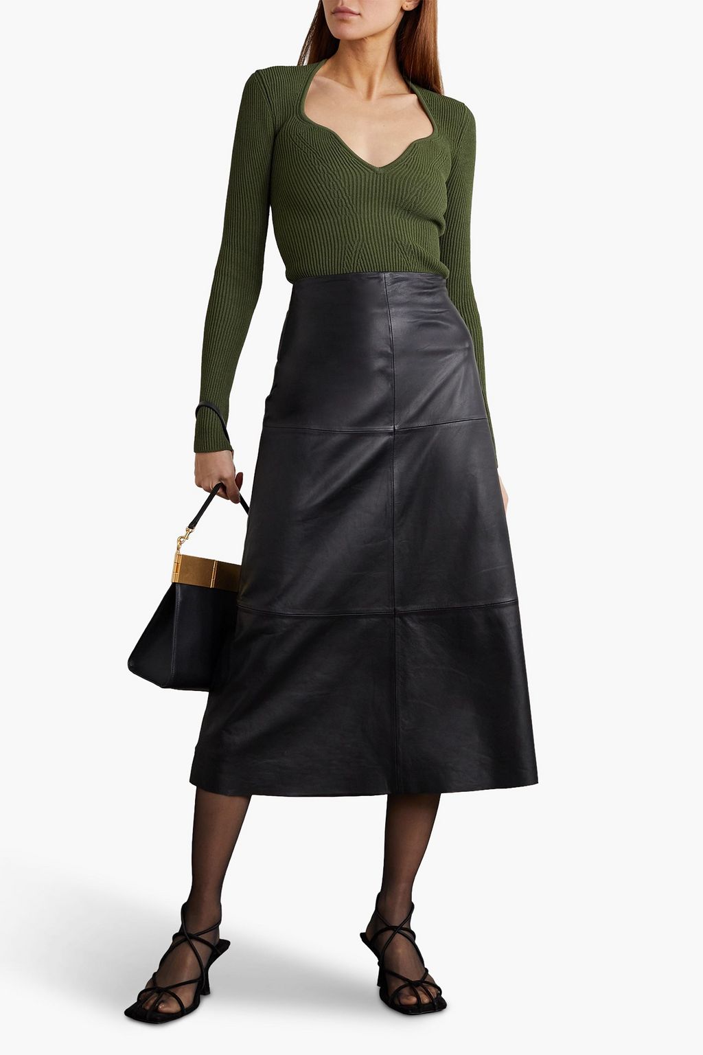 KHAITE Kirah ribbed-knit sweater