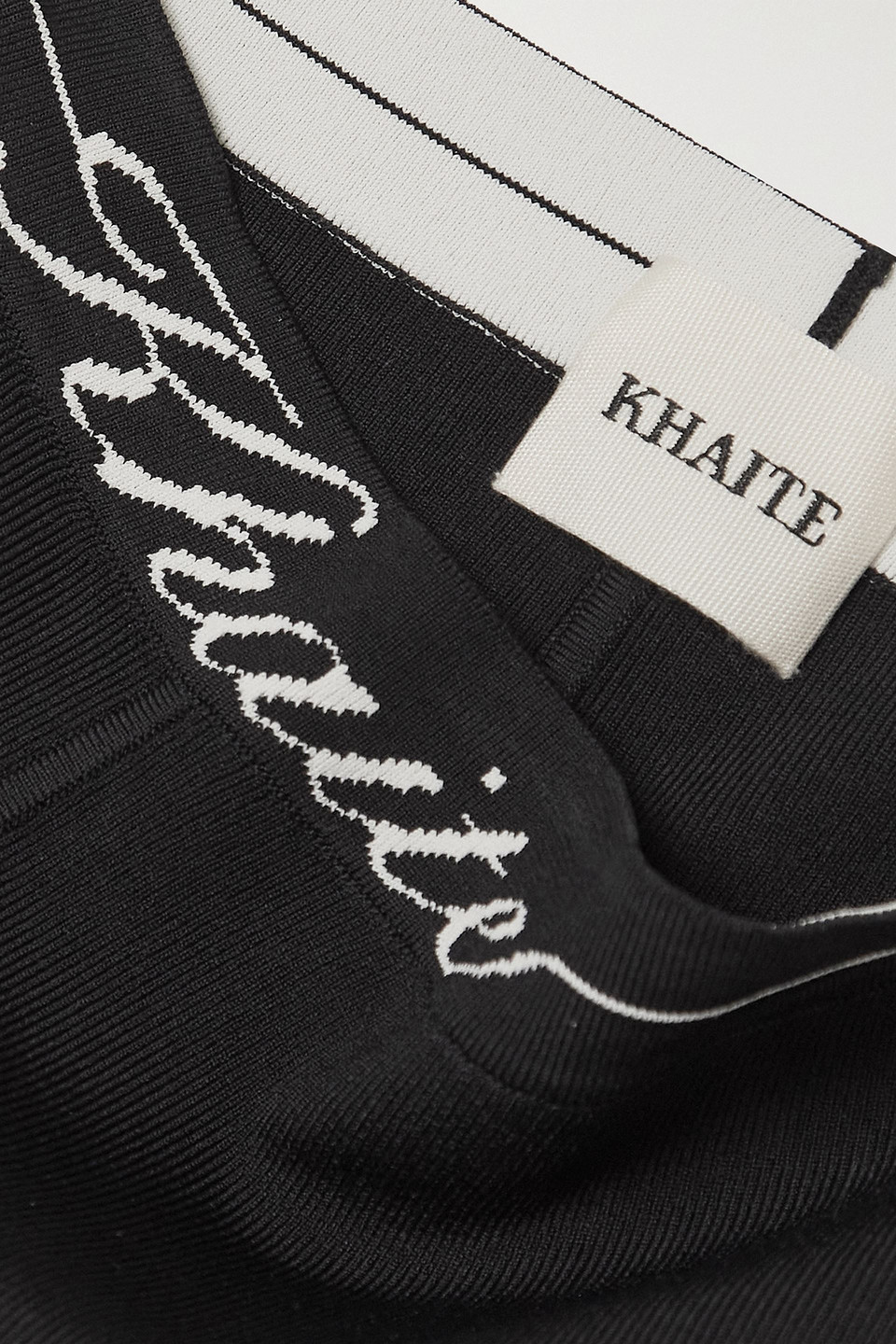 Shop Khaite Harden Stretch-knit Shorts In Black