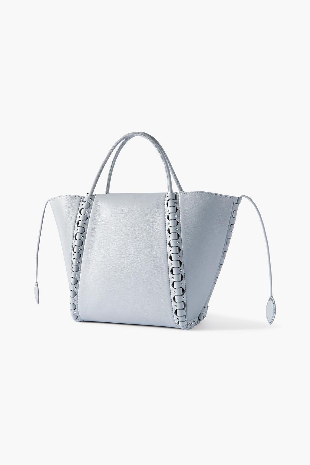 ALAÏA Le Hinge small laser-cut studded leather tote