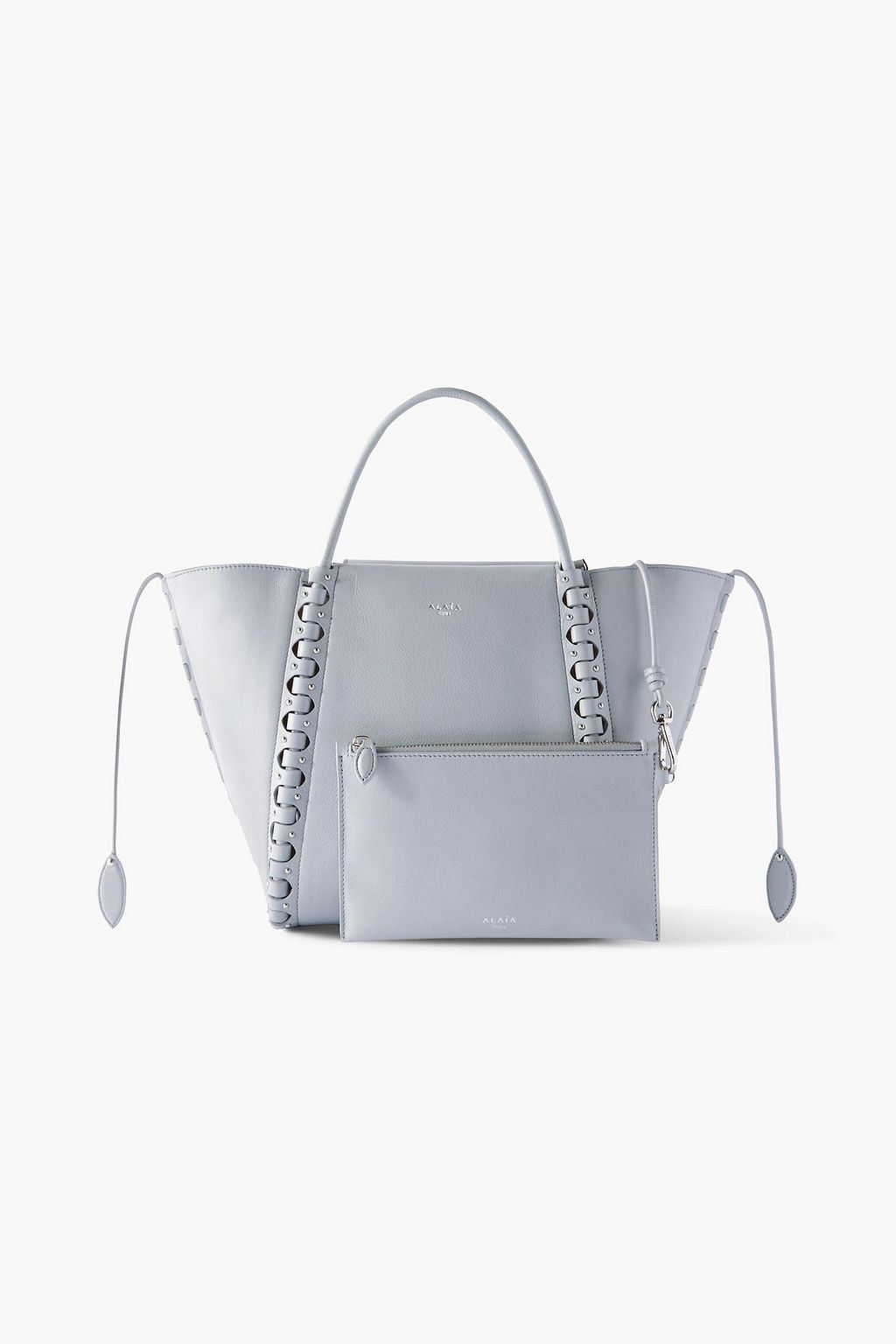 ALAÏA Le Hinge small laser-cut studded leather tote
