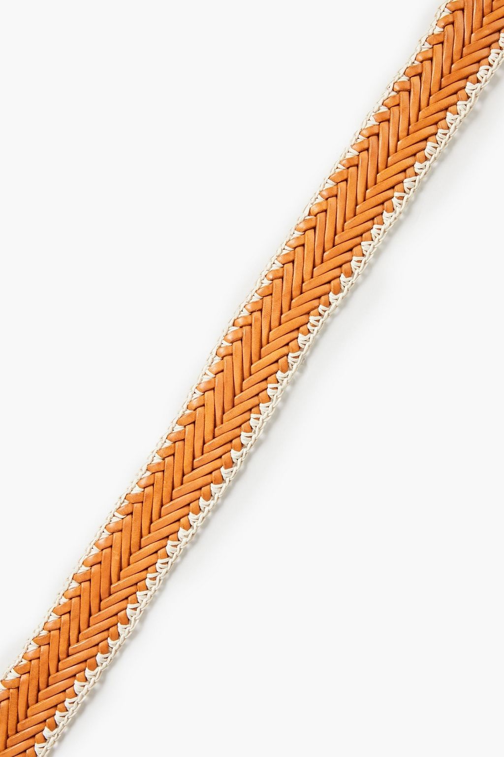 ZIMMERMANN Crochet-trimmed braided leather belt