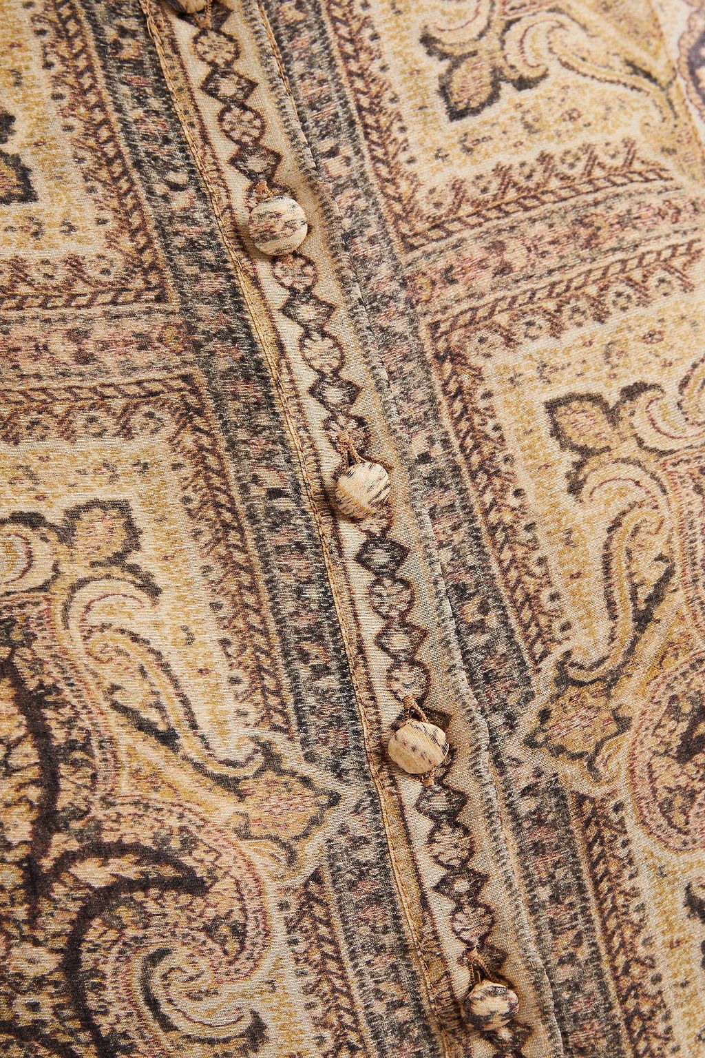 ETRO Paisley-print silk and wool-blend georgette blouse