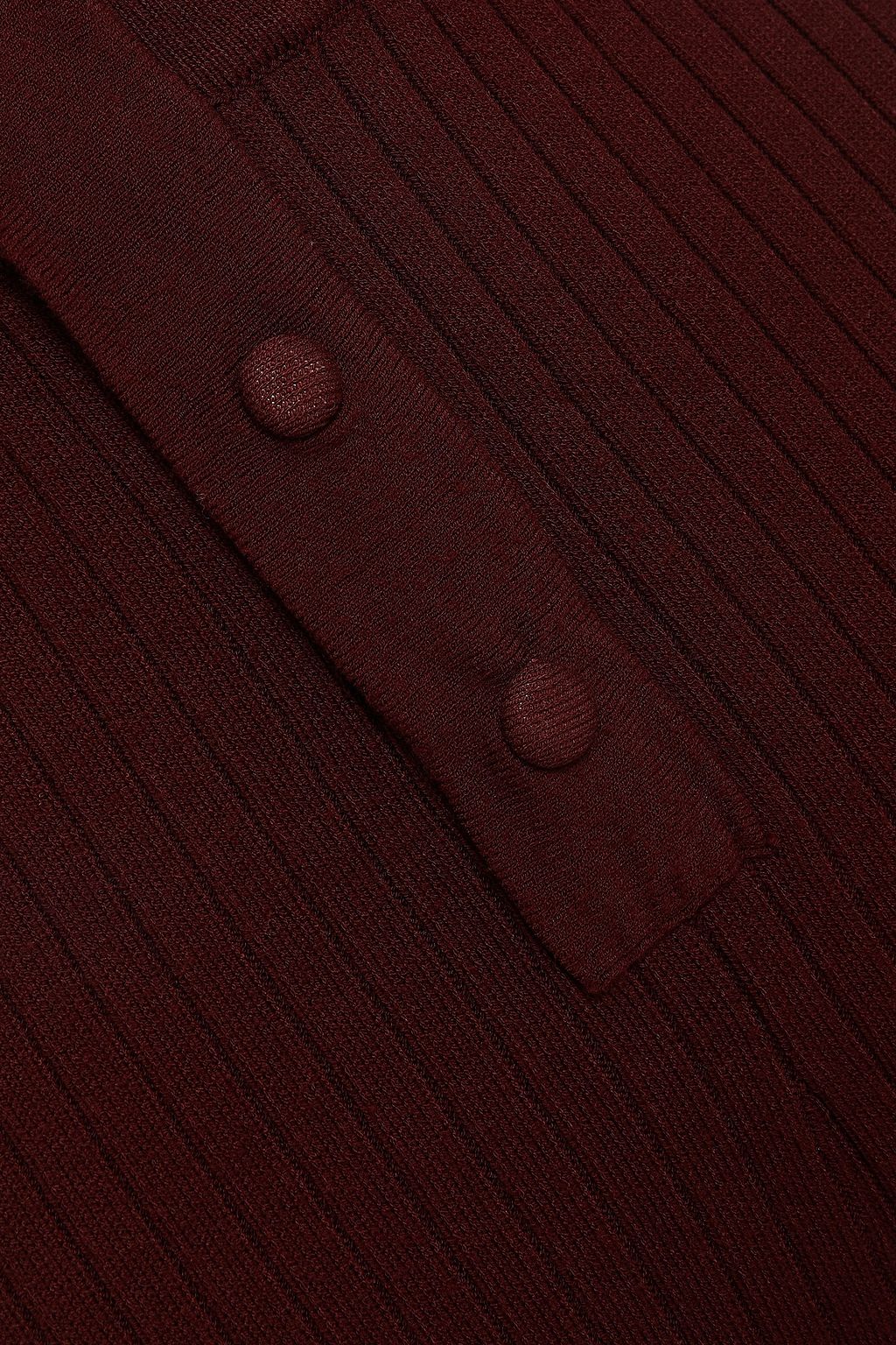LIVE THE PROCESS Ribbed-knit flared pants