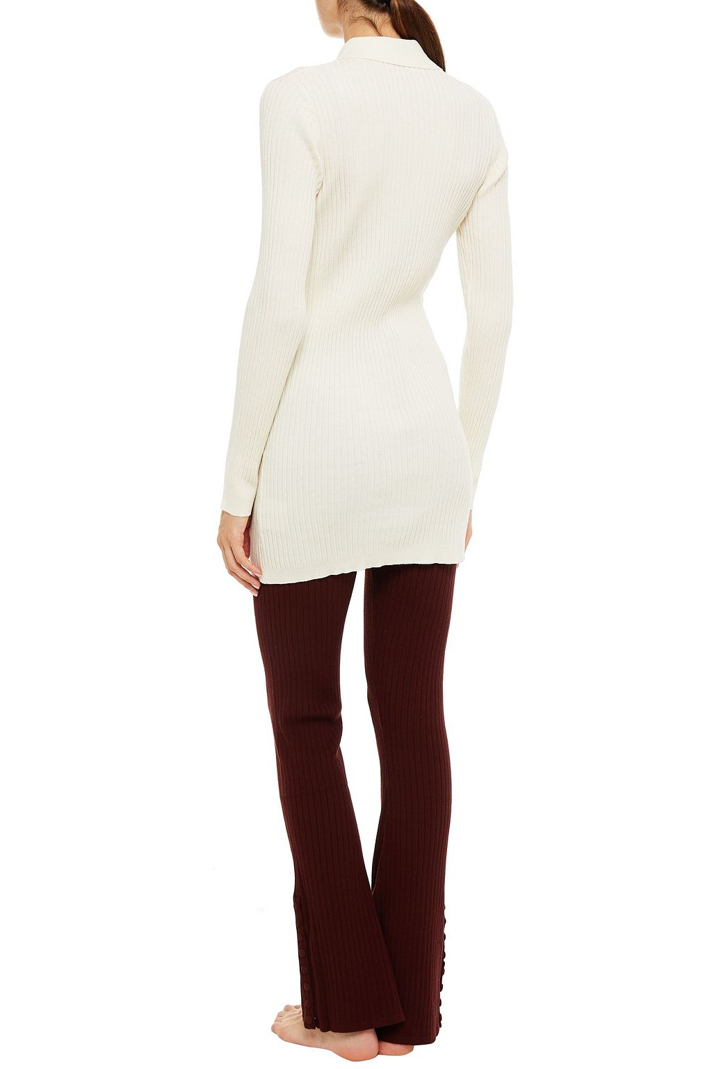 LIVE THE PROCESS Ribbed-knit cardigan