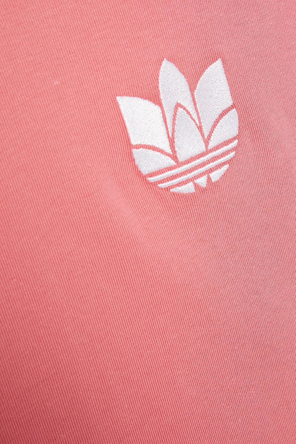 ADIDAS ORIGINALS Striped cotton-blend jersey T-shirt