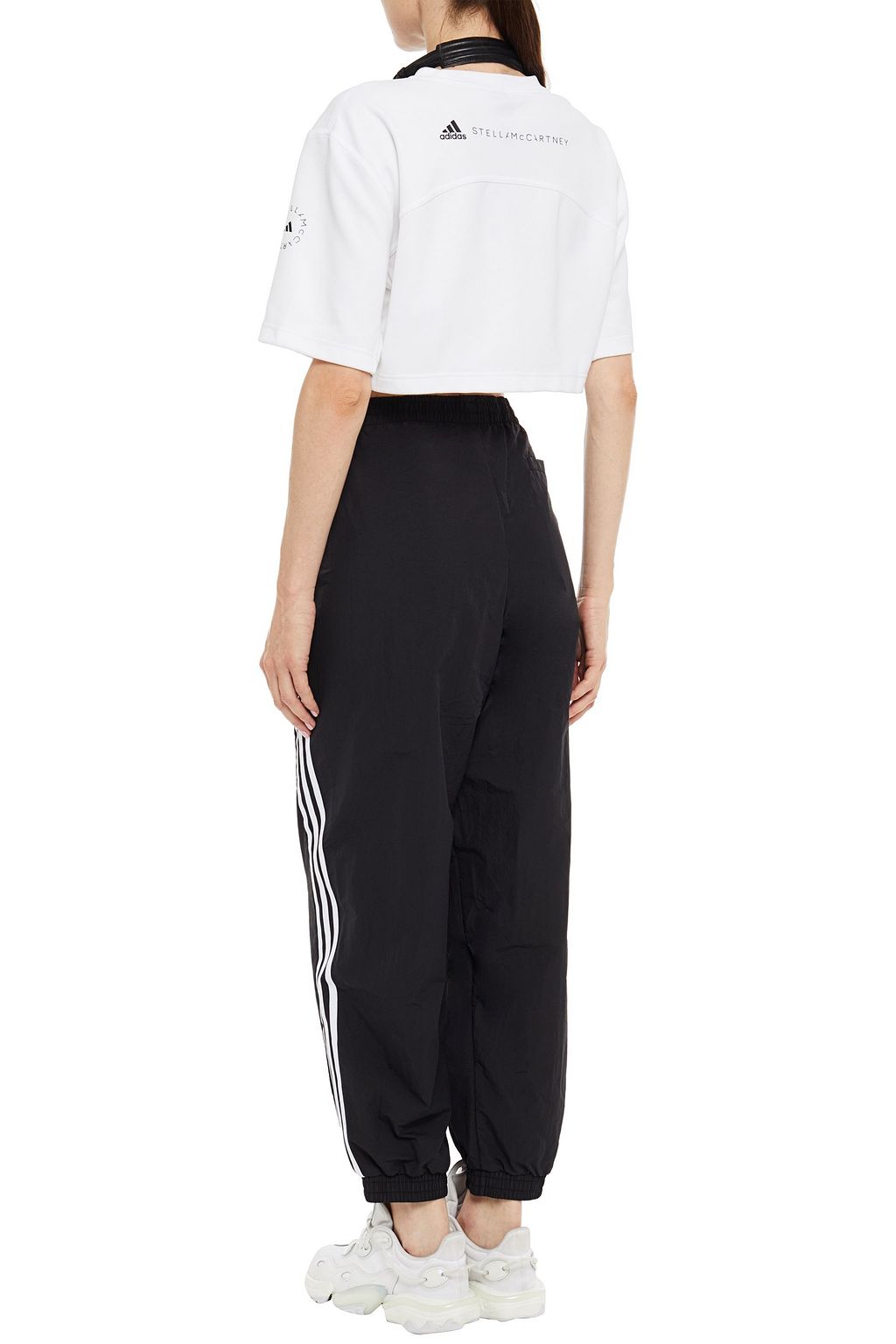 ADIDAS ORIGINALS Stretch-jersey and shell track pants