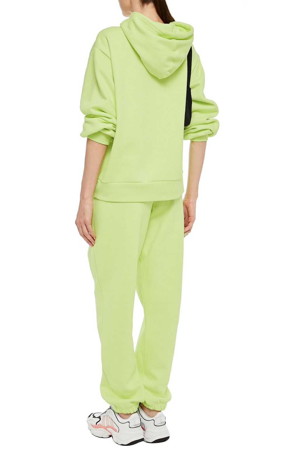 ADIDAS ORIGINALS Neon cotton-blend fleece track pants