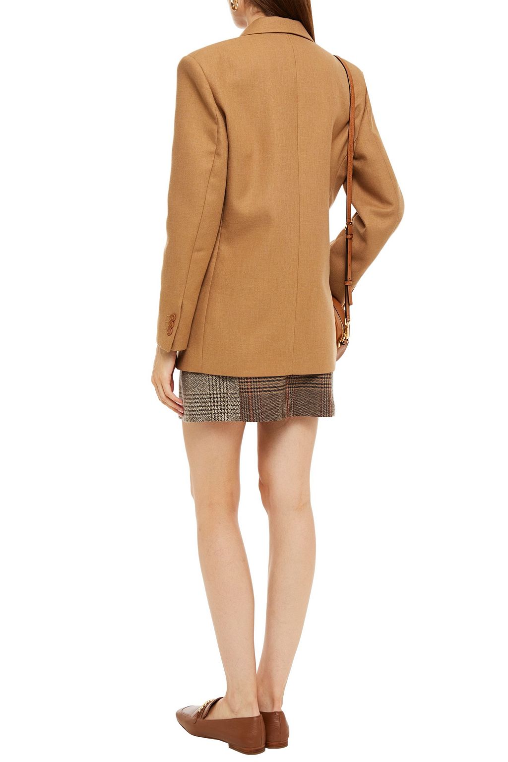SANDRO Toby double-breasted twill blazer