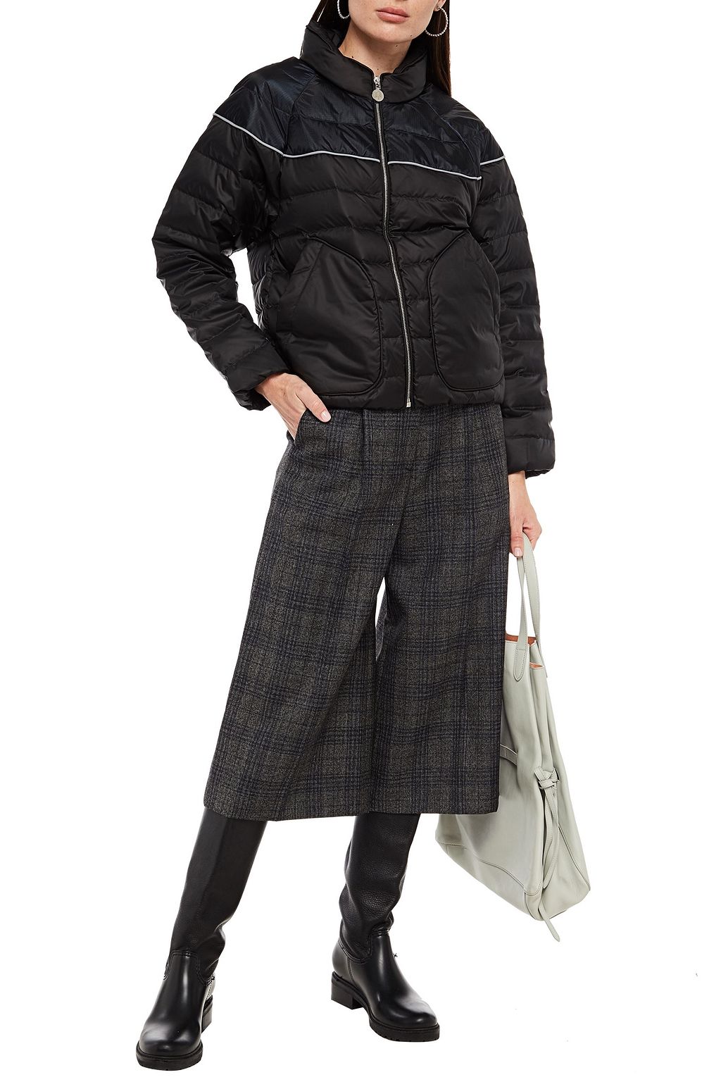 IENKI IENKI Paneled quilted shell jacket