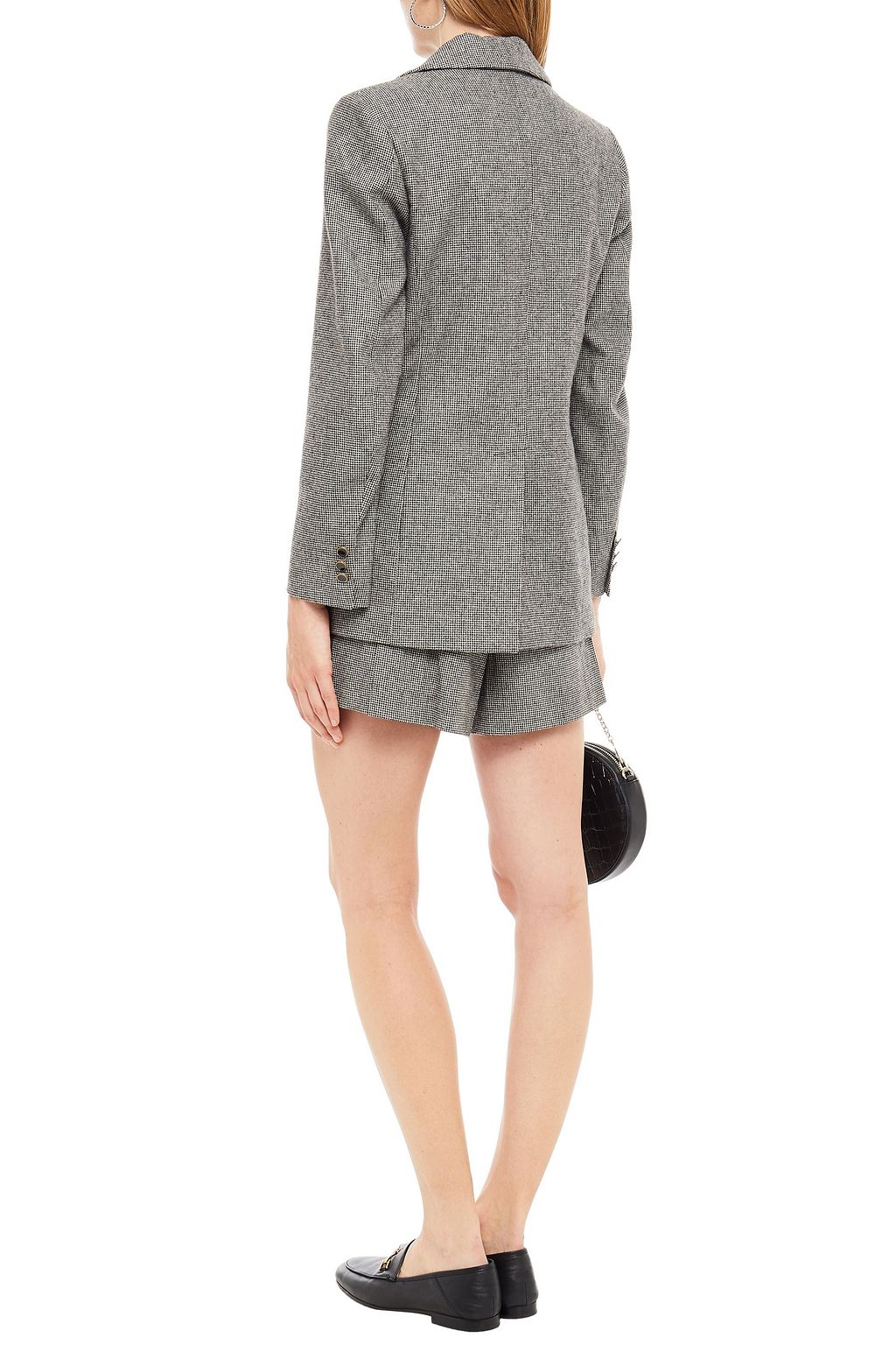 SANDRO Courtney houndstooth tweed blazer