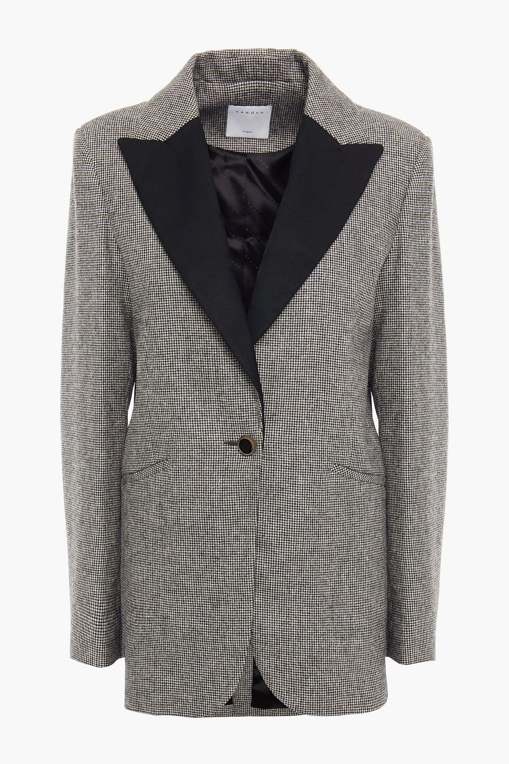 SANDRO Courtney houndstooth tweed blazer | THE OUTNET