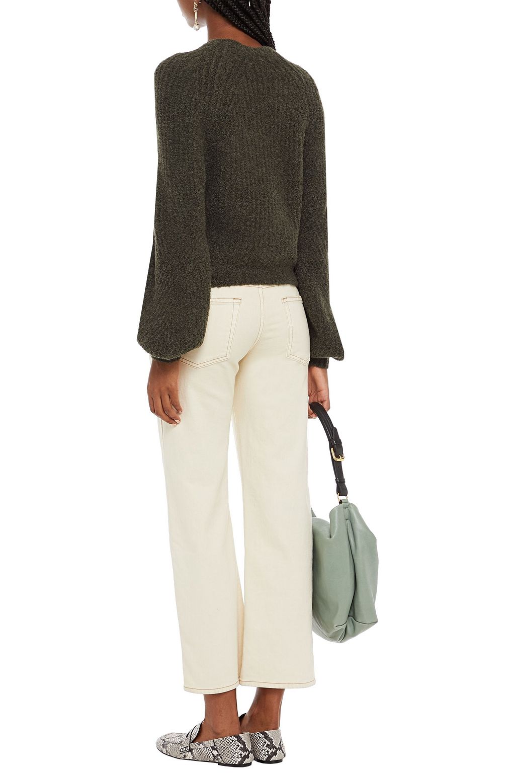 Forest green Annine alpaca-blend 