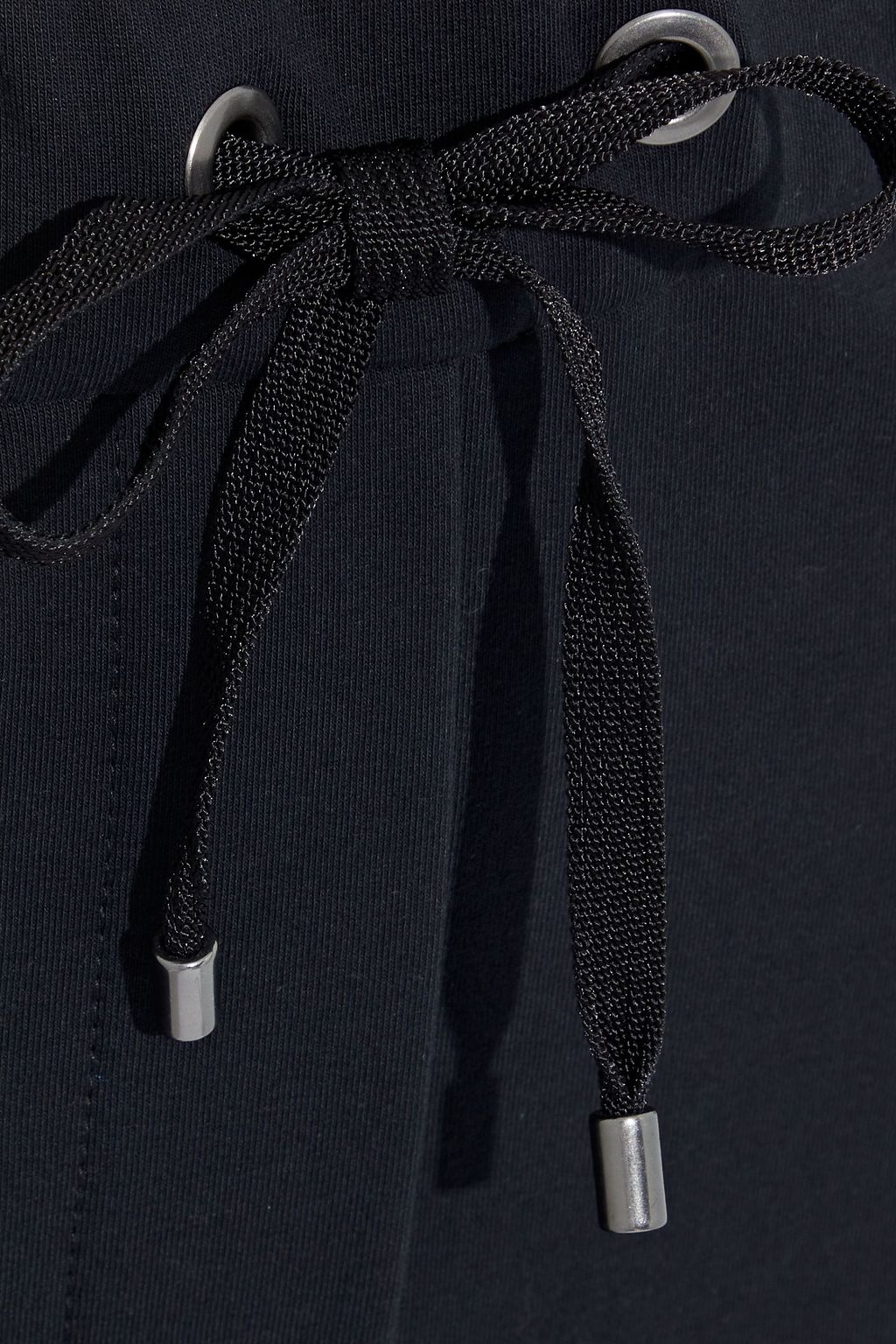 BRUNELLO CUCINELLI Bead-embellished French cotton-blend terry track pants