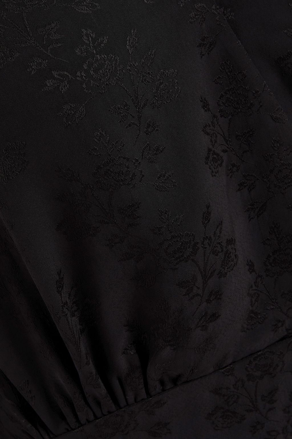 PAUL & JOE Wrap-effect floral-jacquard top