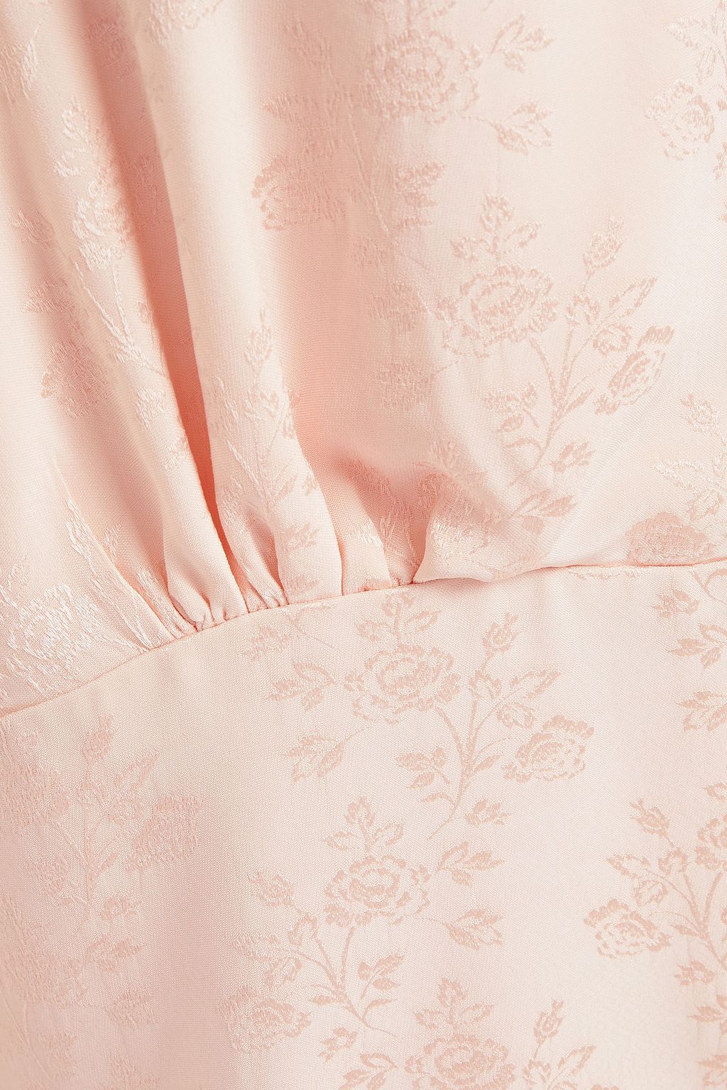 PAUL & JOE Wrap-effect floral-jacquard top