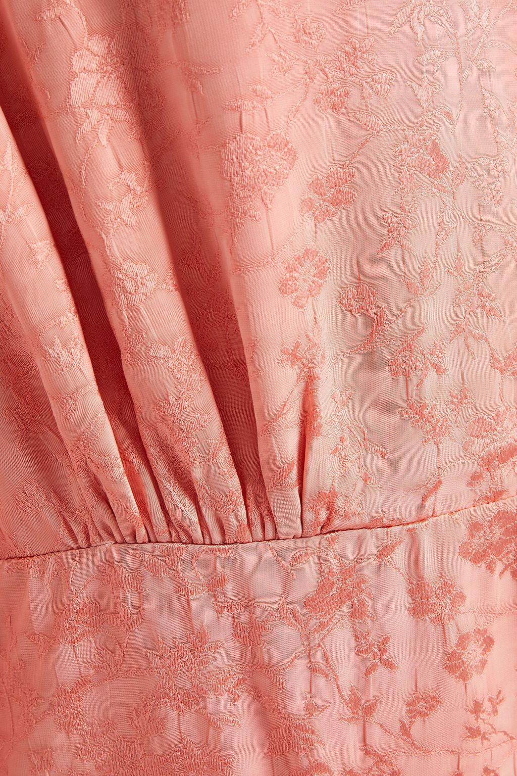 PAUL & JOE Wrap-effect floral-jacquard top
