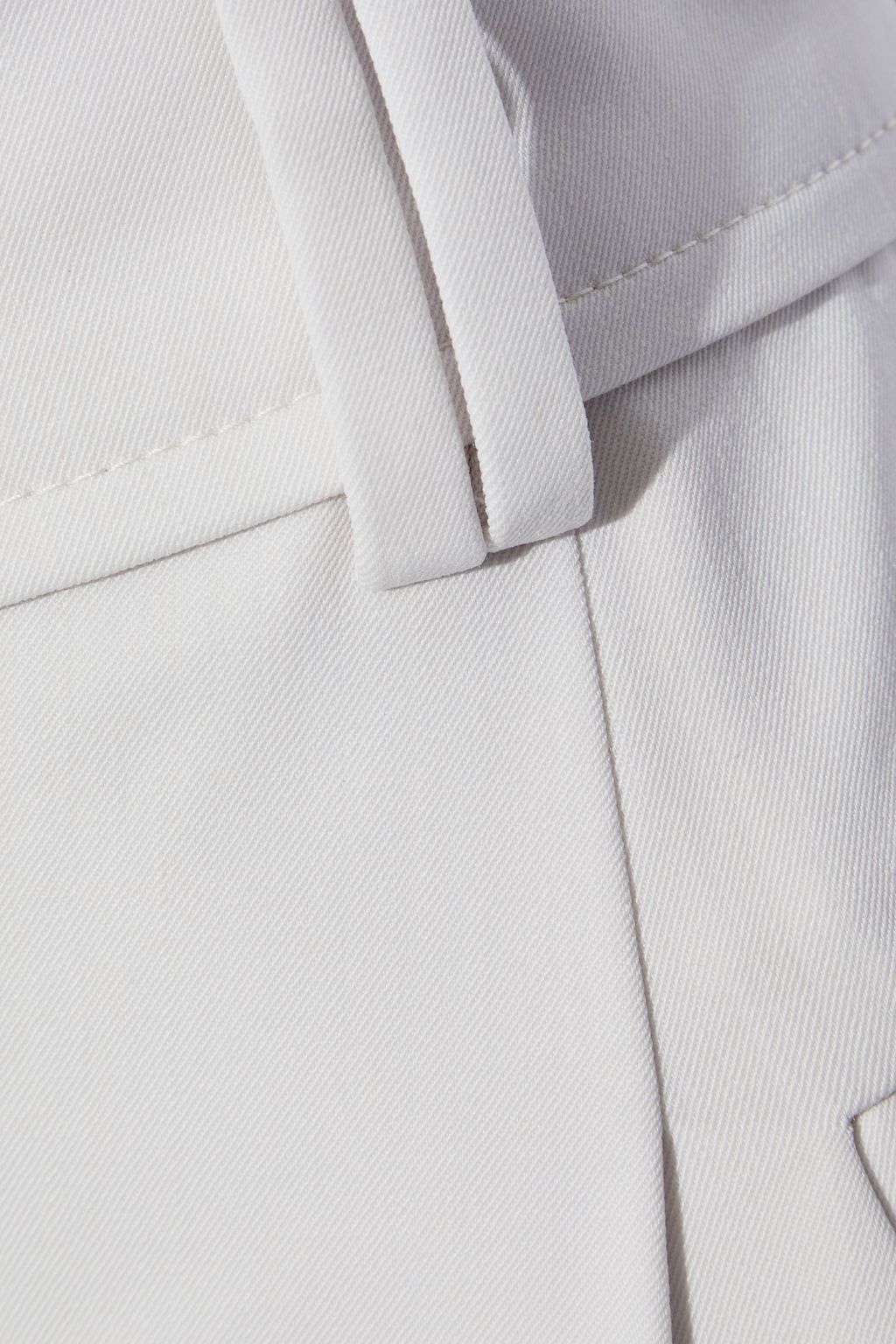 BRUNELLO CUCINELLI Cropped pleated wool-blend twill tapered pants