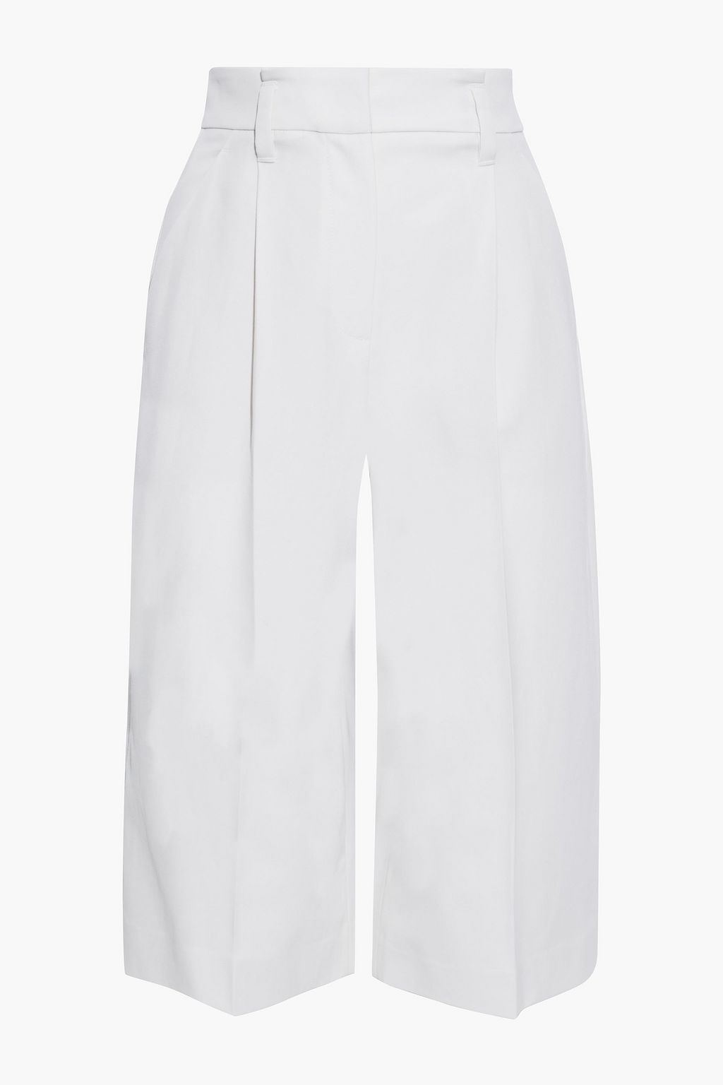 BRUNELLO CUCINELLI Cropped grain de poudre wool wide-leg pants | Sale ...