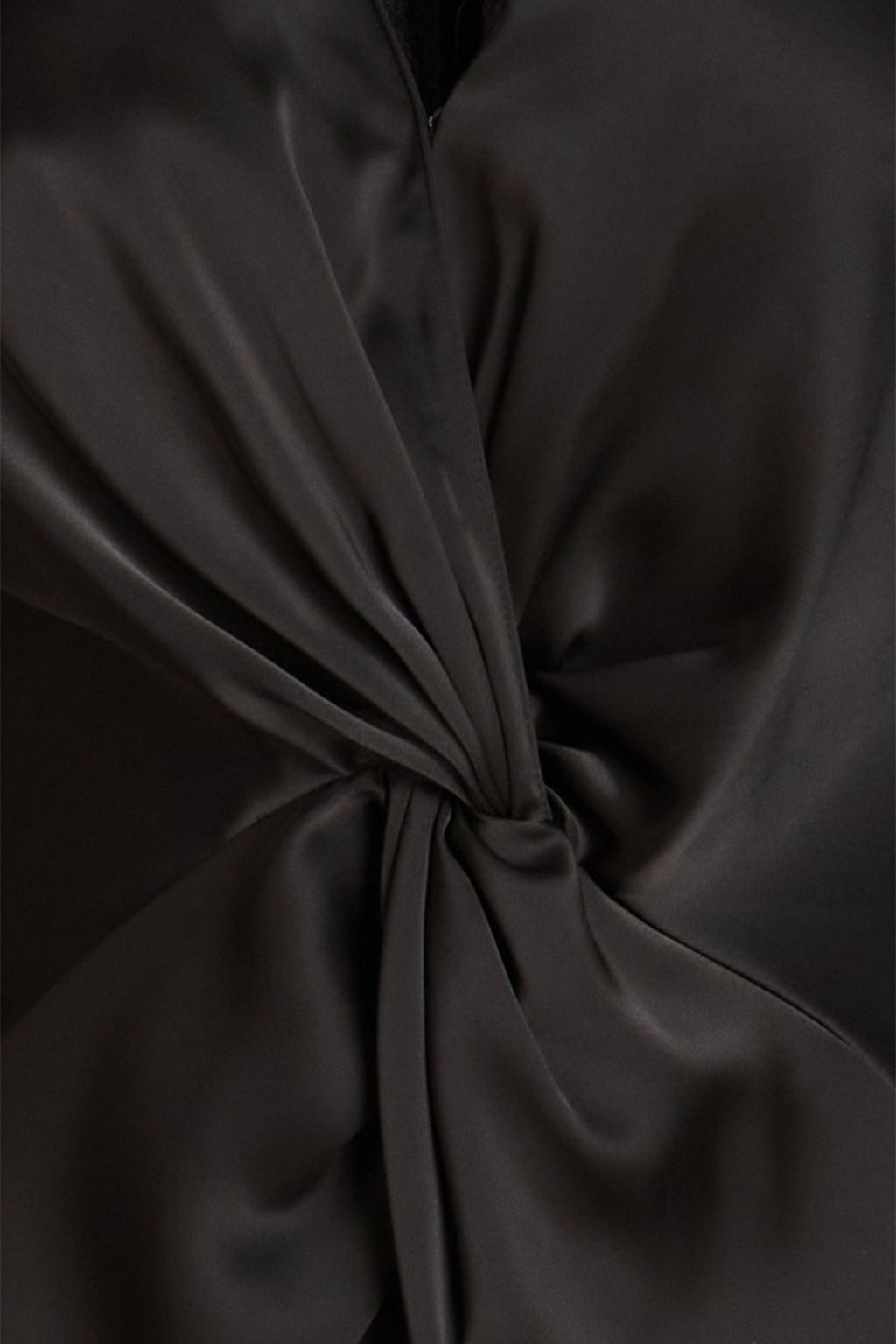 THEORY Twisted satin midi dress