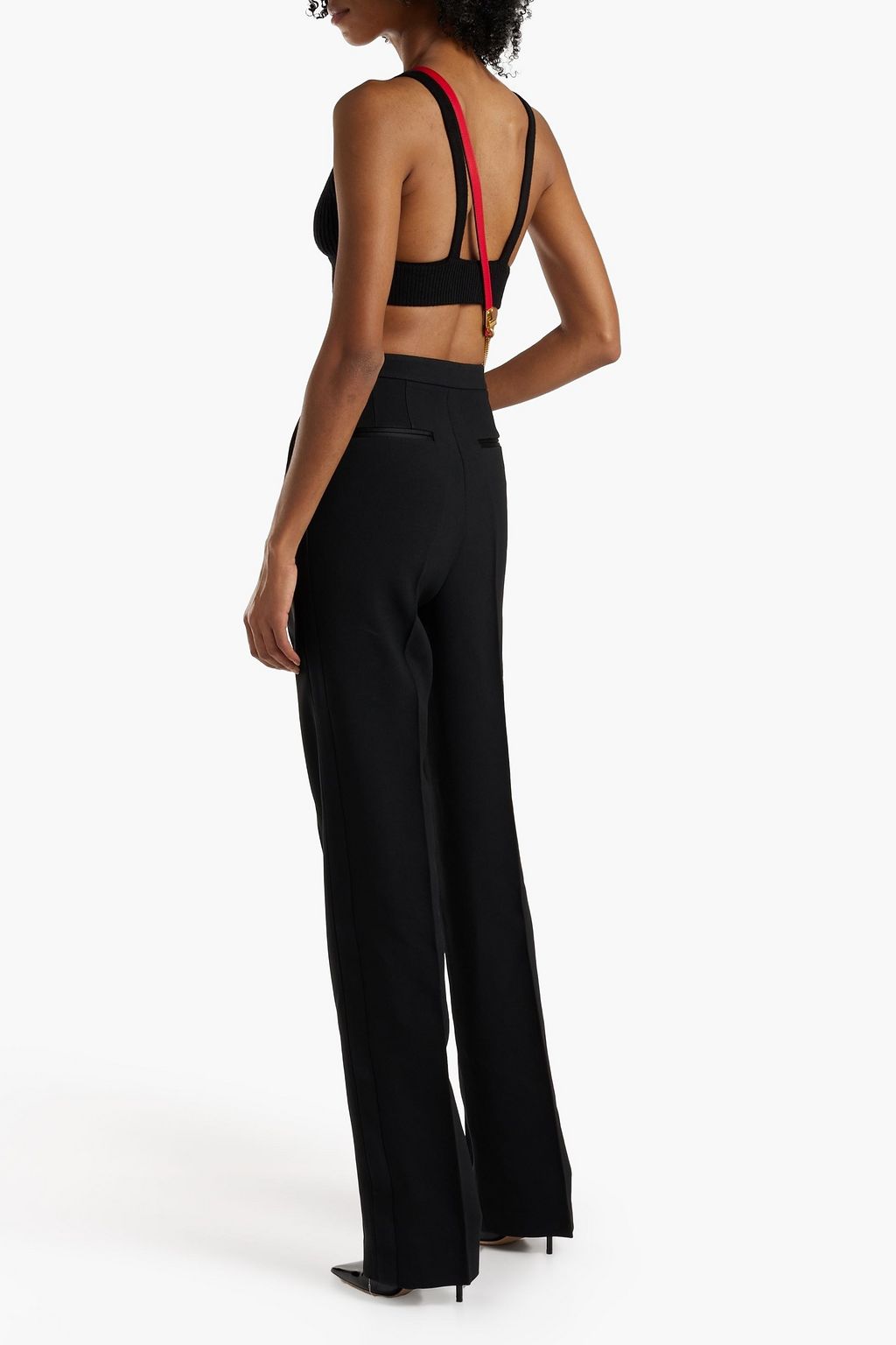 MICHAEL KORS COLLECTION Pleated crepe straight-leg pants