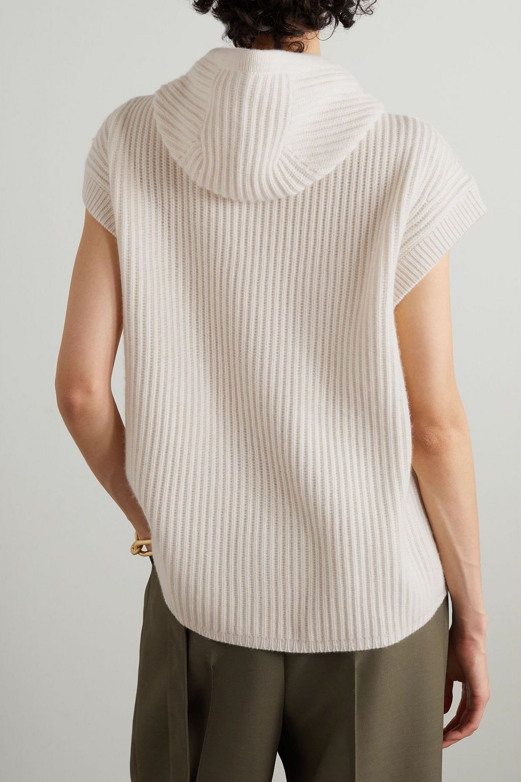MAX MARA كنزة Giudy من مزيج صوف وكشمير مضلّع