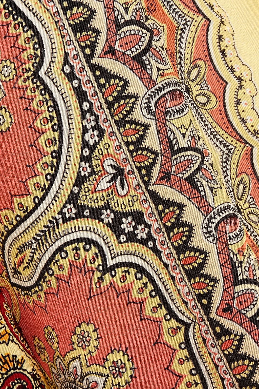 ETRO Printed silk crepe de chine top