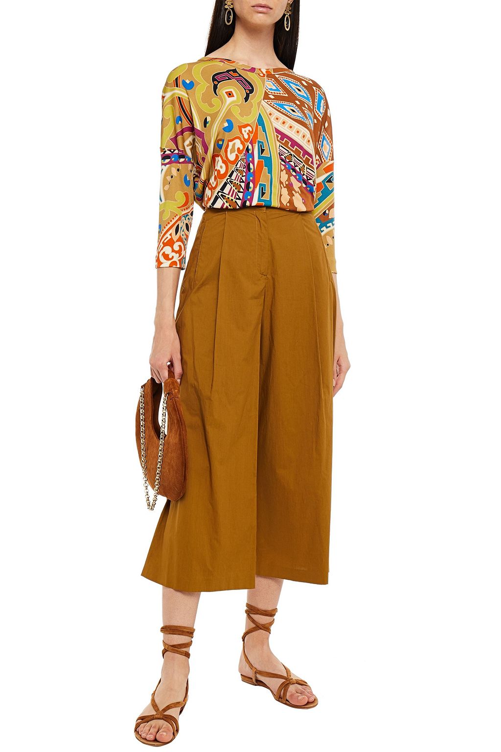 ETRO Printed jersey top