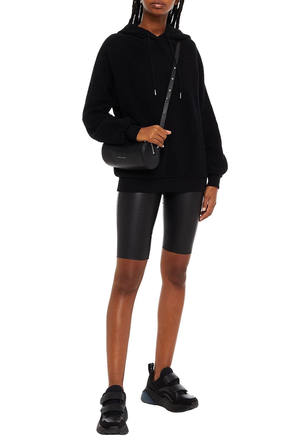 NINETY PERCENT Organic cotton-fleece hoodie