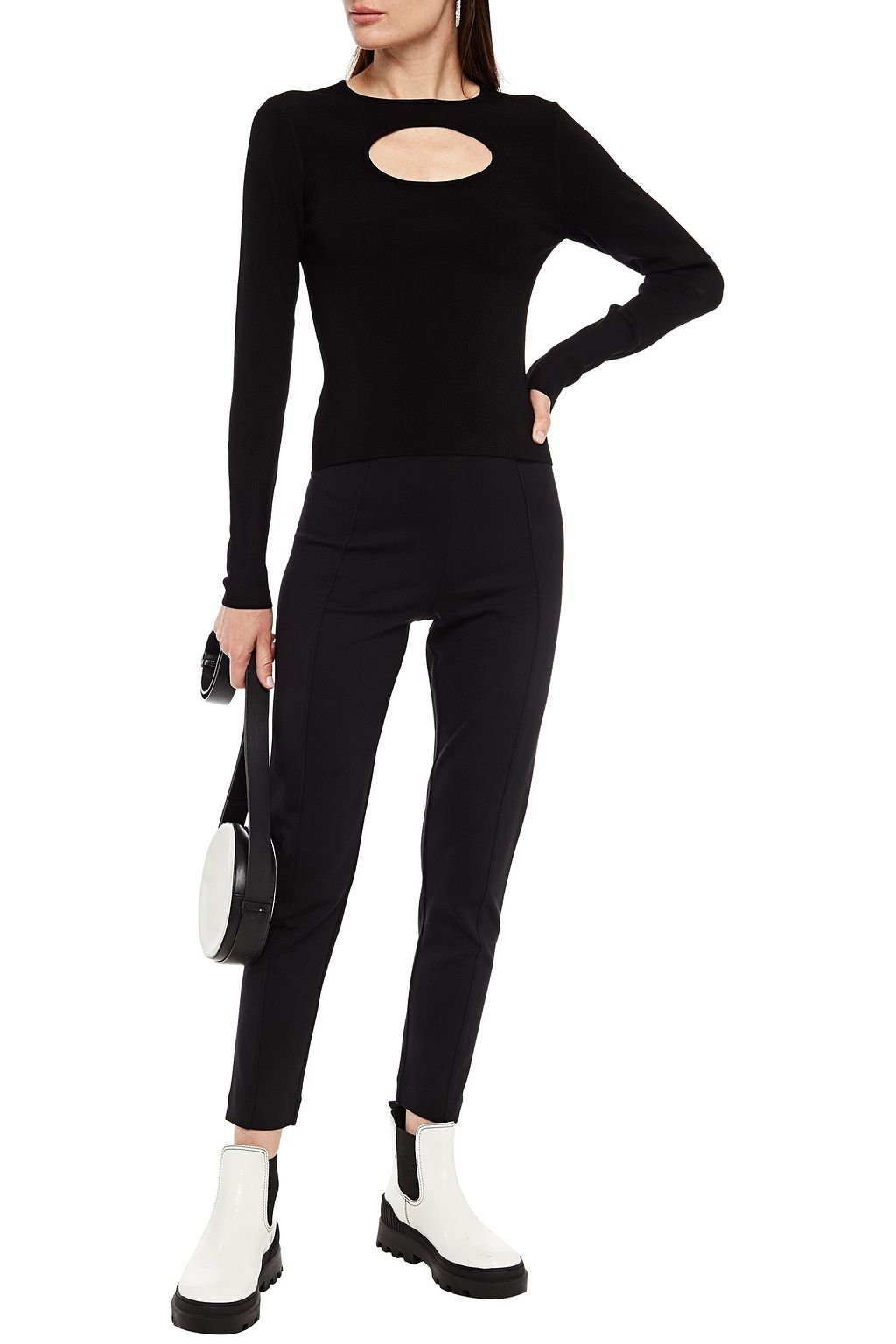 NINETY PERCENT Stretch-jersey skinny pants
