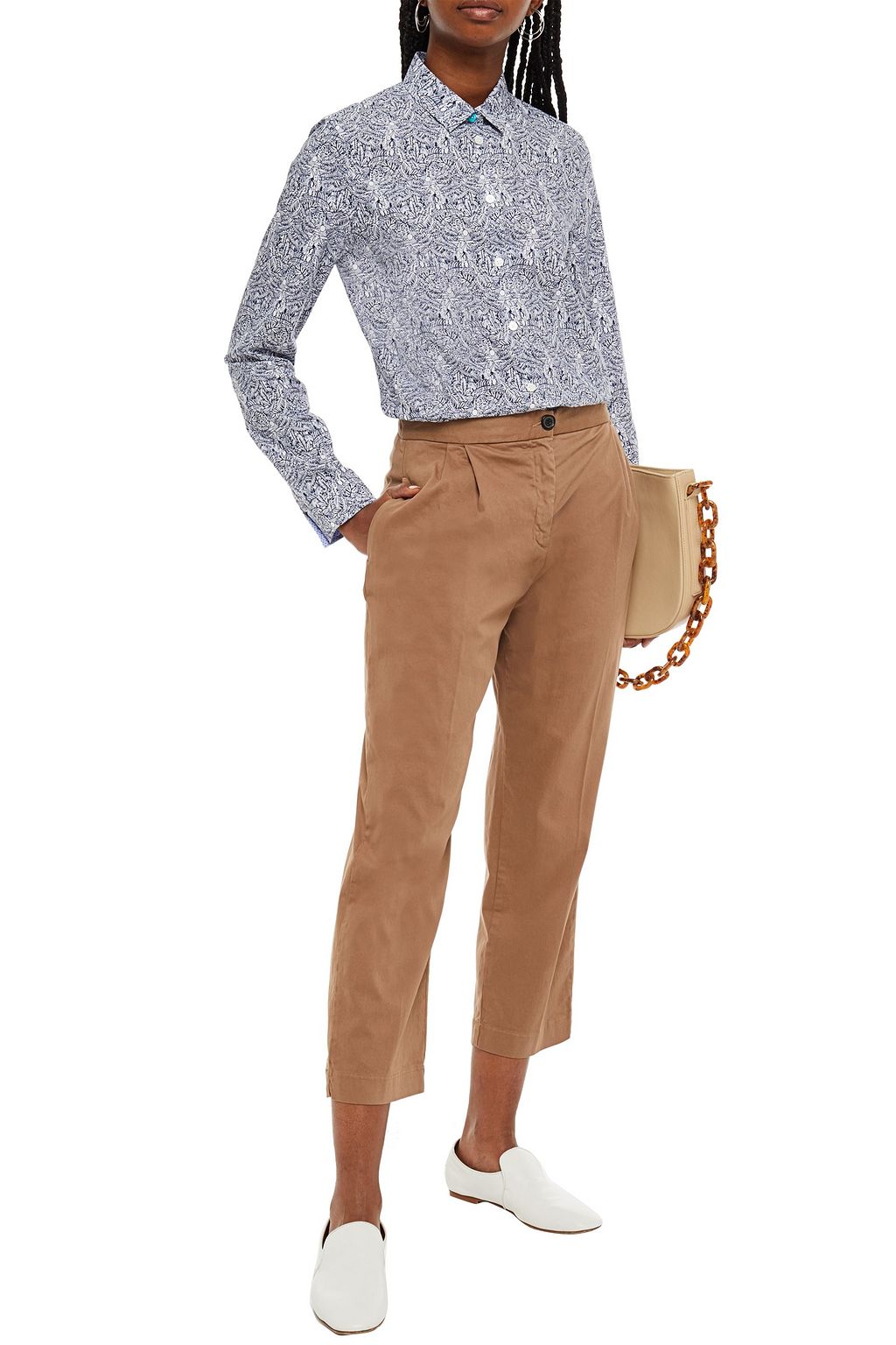 PS PAUL SMITH Printed cotton-poplin shirt