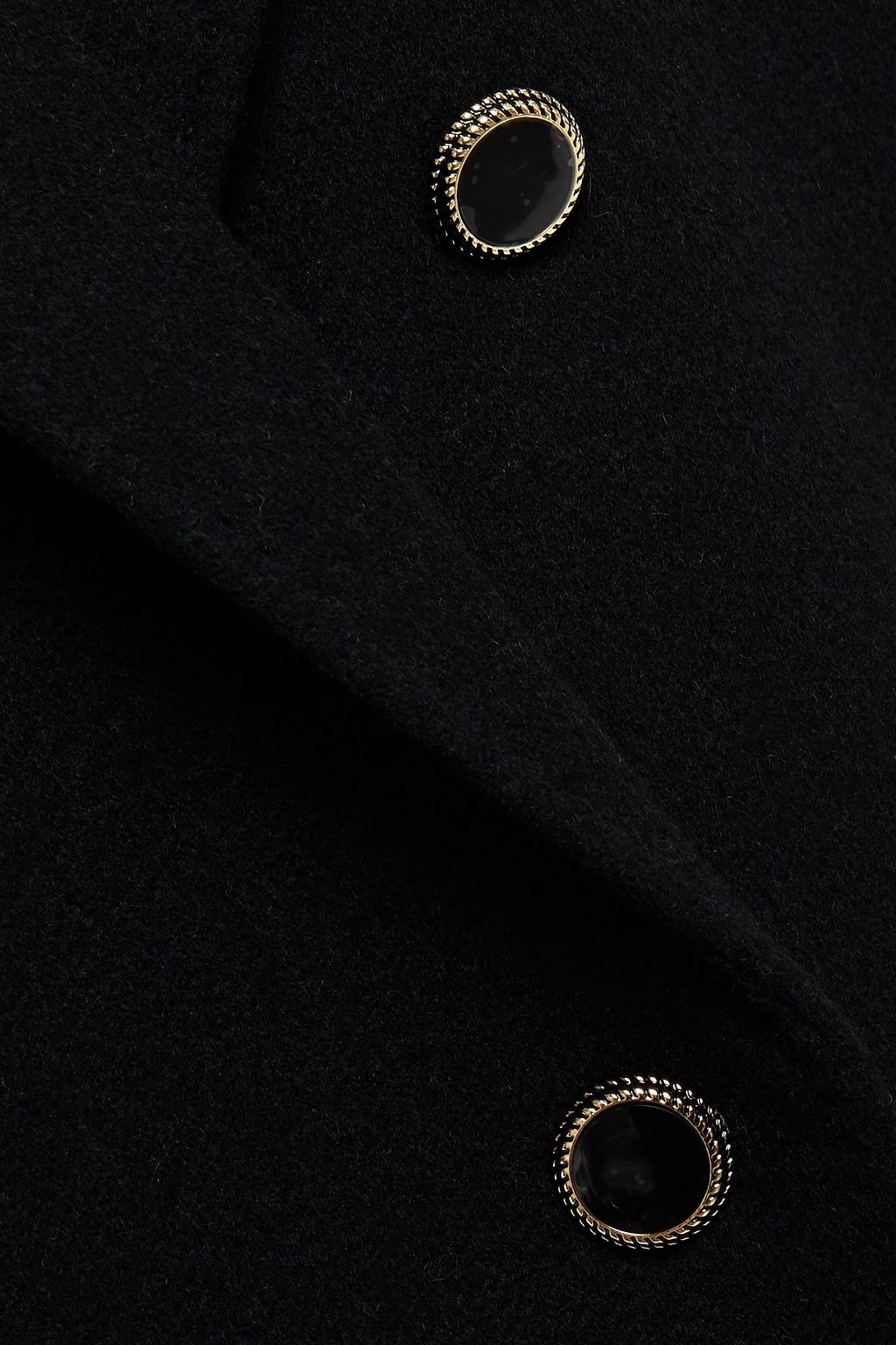 SANDRO Madeen double-breasted wool-blend felt coat