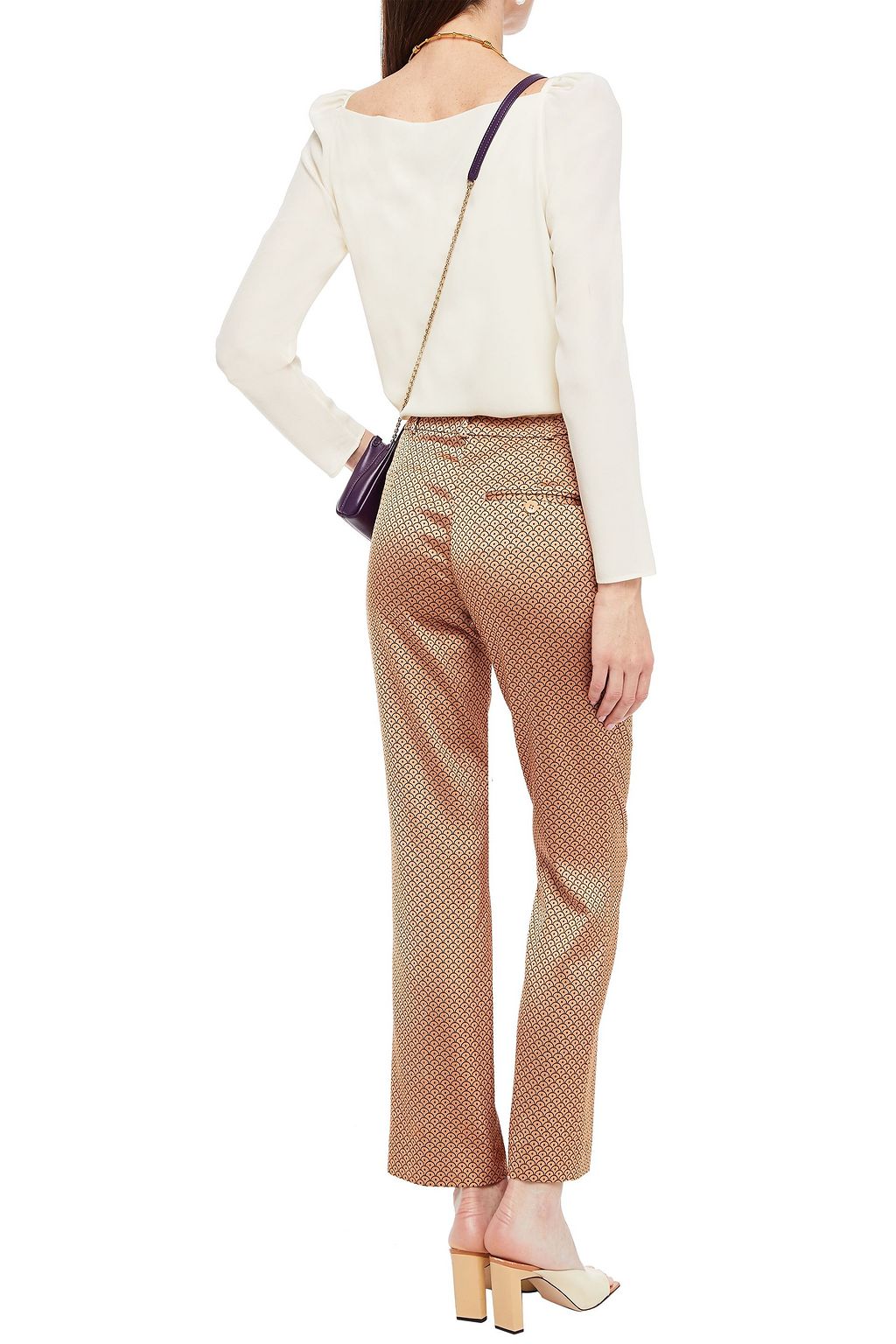 ETRO Satin-jacquard straight-leg pants