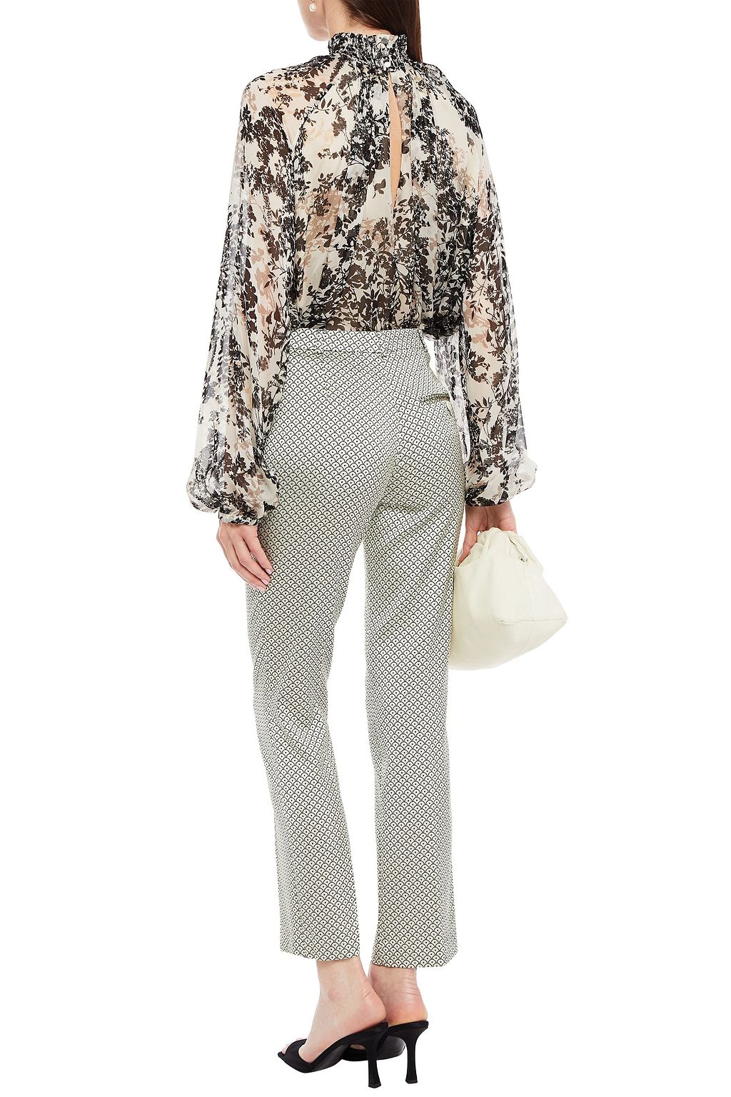 ETRO Satin-jacquard straight-leg pants