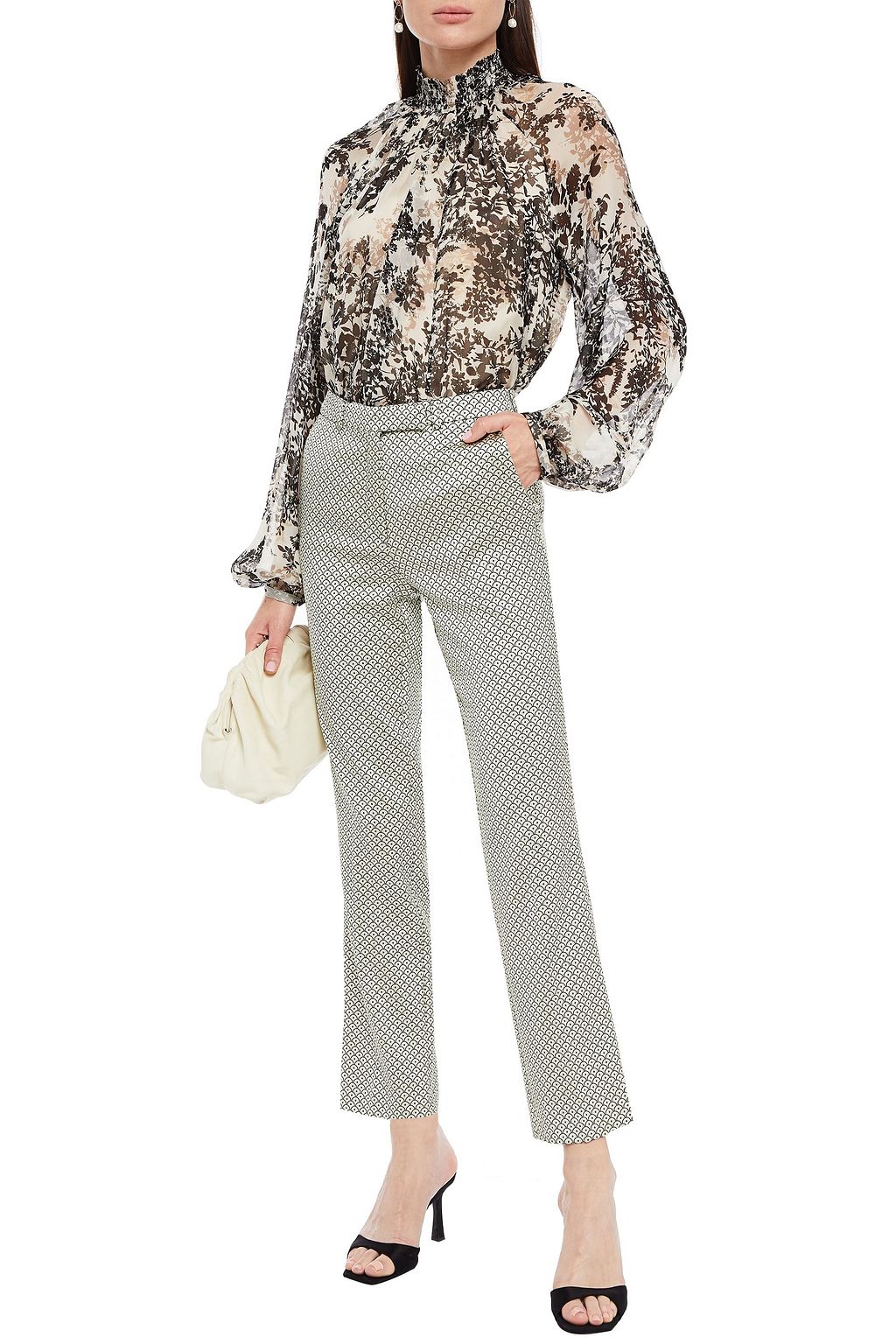 ETRO Satin-jacquard straight-leg pants