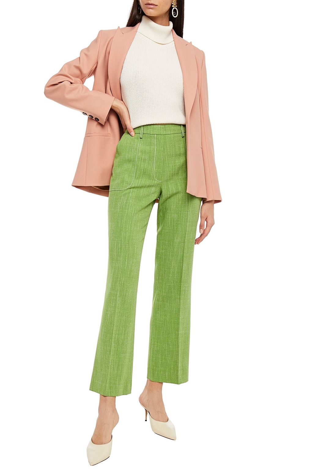 ETRO Slub woven flared pants