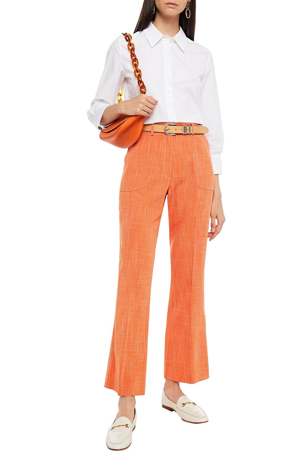 ETRO Slub woven flared pants