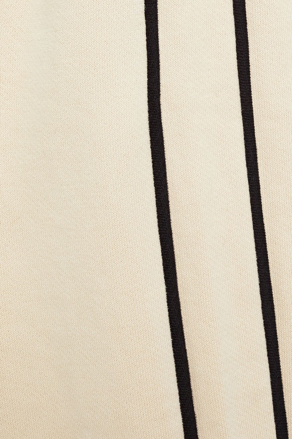 NINETY PERCENT Striped organic cotton-fleece hoodie