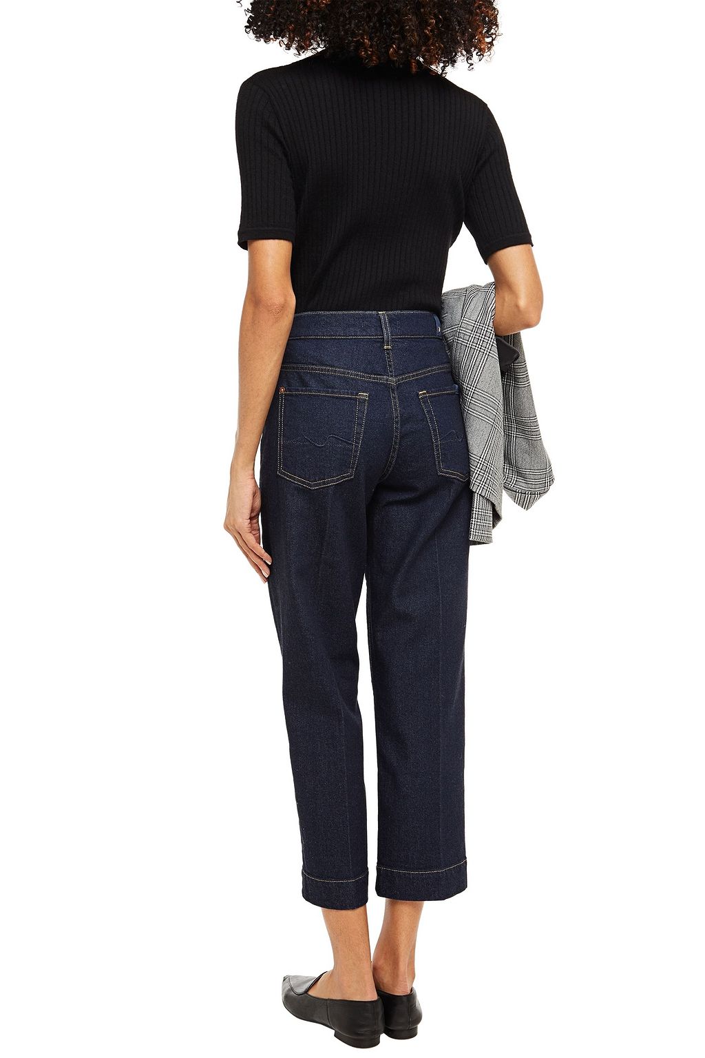 7 FOR ALL MANKIND The Modern cropped high-rise straight-leg jeans