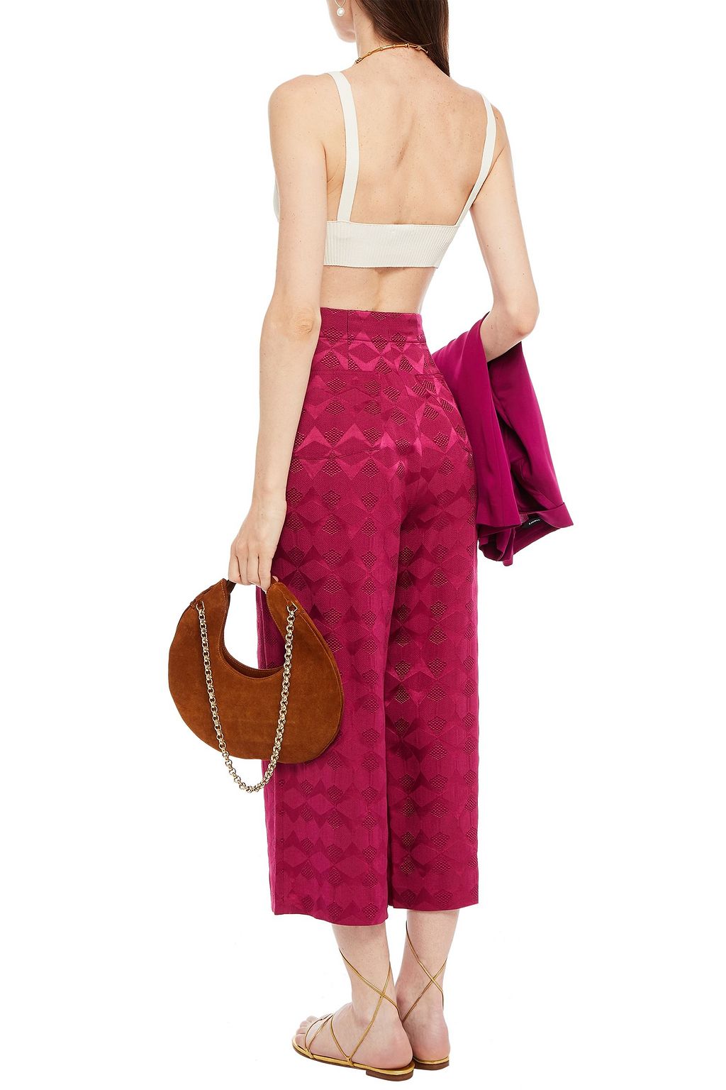 ETRO Silk-blend jacquard culottes
