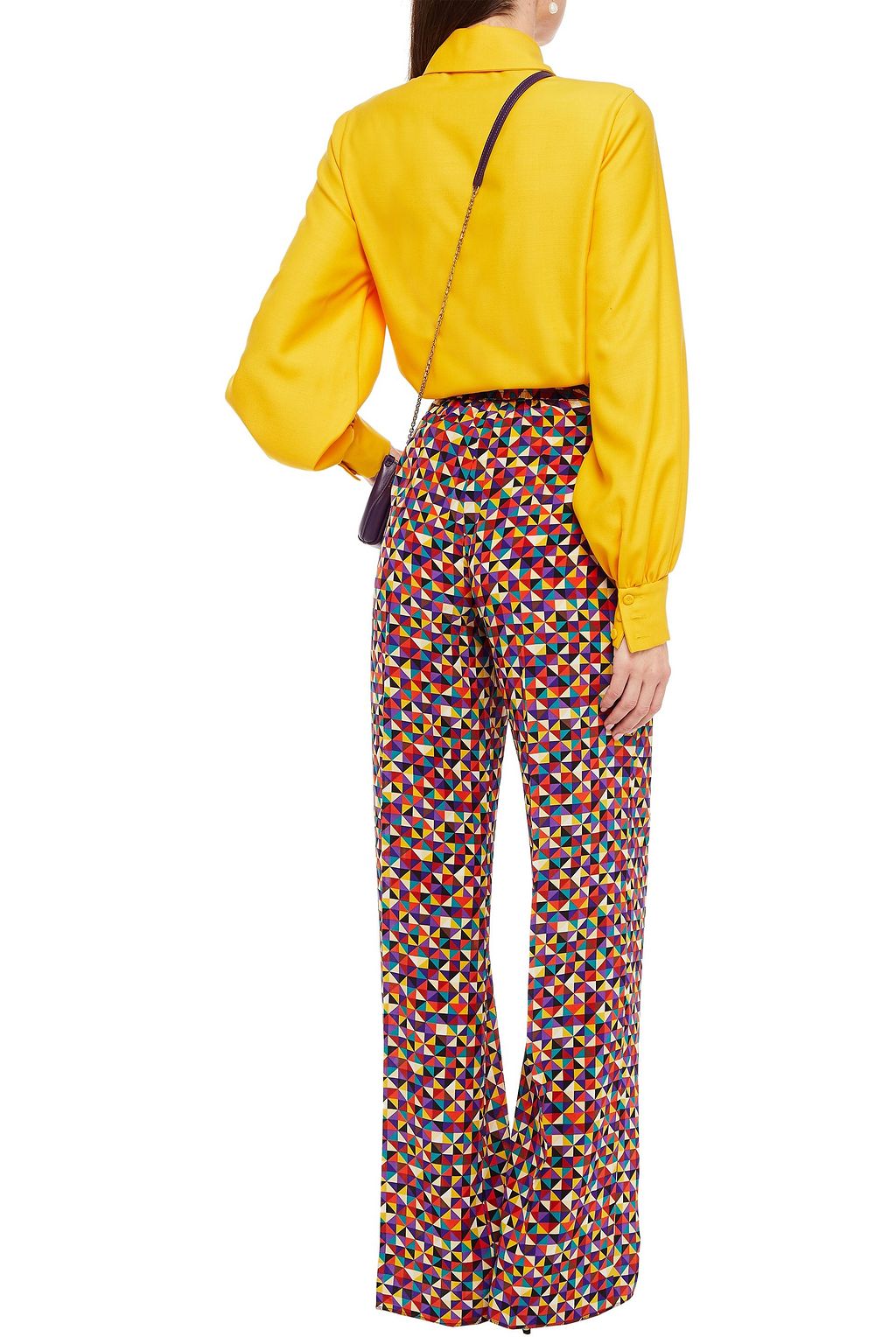 ETRO Printed silk crepe de chine wide-leg pants